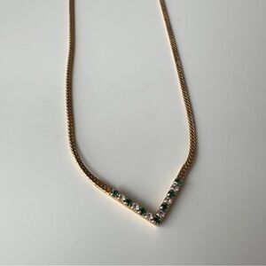 Vintage Avon Gold Tone with Rhinestone Necklace